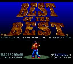 Best of the Best - Championship Karate (USA) Title Screen